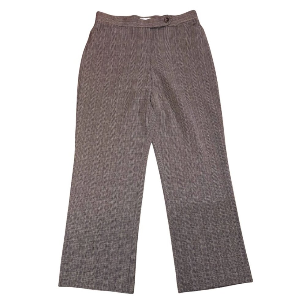 Kim Rogers High Waisted Classic Tweed Trouser Pants Size 14